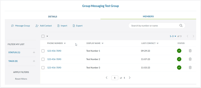 Group Member Export