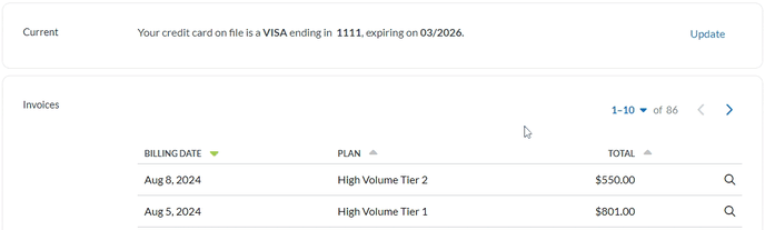 Account Payment History