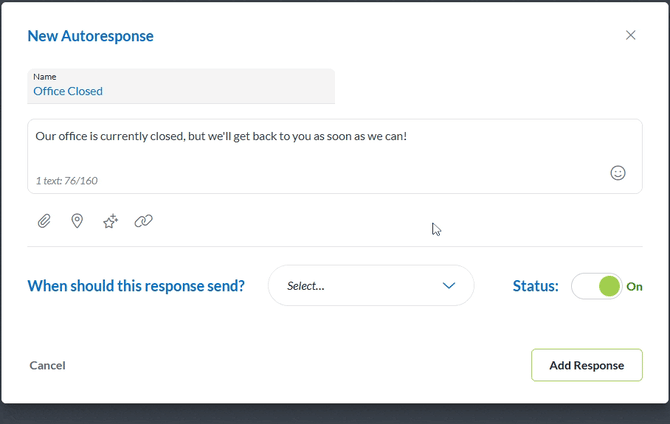 Autoresponder Select Schedule