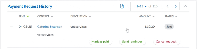 Cancel Payment Request