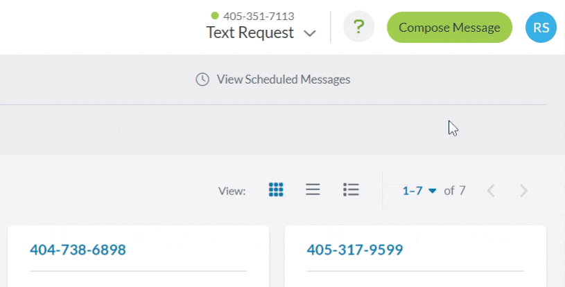 Compose Text Message Sending Individual Messages