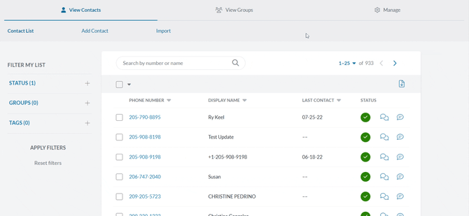Contact Import History Final