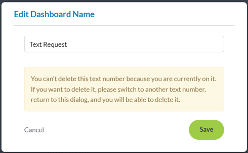 Delete Dashboard Error
