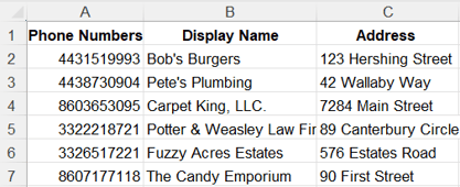 Detailed Import CSV Example