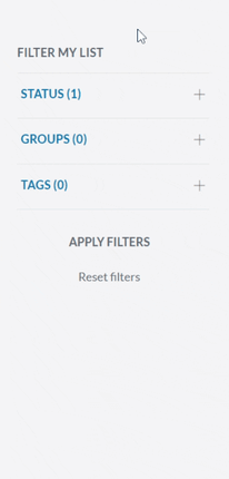 Filter Contacts Status Final