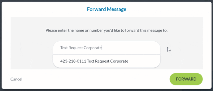 Forward Message Window Final