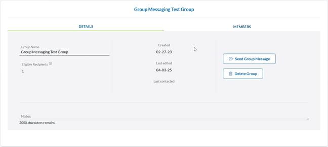 Group Message From Group