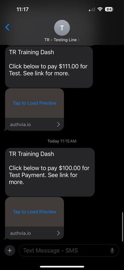 Payment Request - Contact View