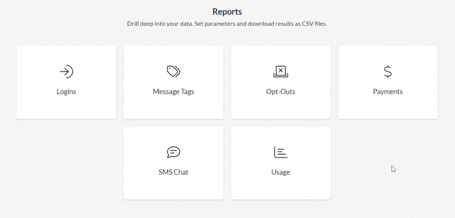 Usage Reports