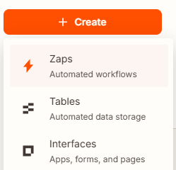 Zapier Create Zap