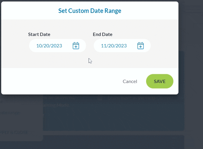 Set Custom Date